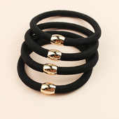 头绳发圈橡皮筋女扎头高弹力耐用黑色2024年新款 粗 皮套头发绳夏季