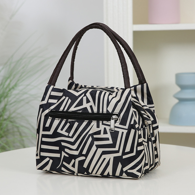 新款女包手提包加厚防水便当包妈咪小布包牛津布手拎妈妈包午餐袋