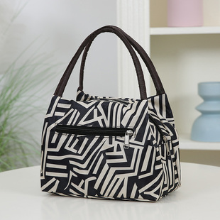 新款 女包手提包加厚防水便当包妈咪小布包牛津布手拎妈妈包午餐袋