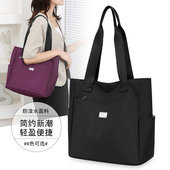 大容量单肩通勤旅行女包背包电脑尼防水龙牛津布手提包托特包 新款