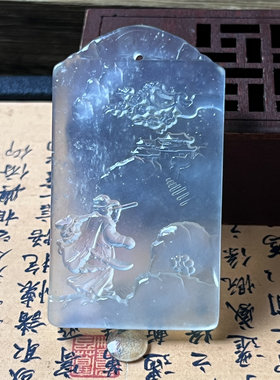 岫玉豹子头林冲吊坠风雪山神庙