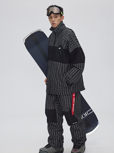 加棉防水男女滑雪套装