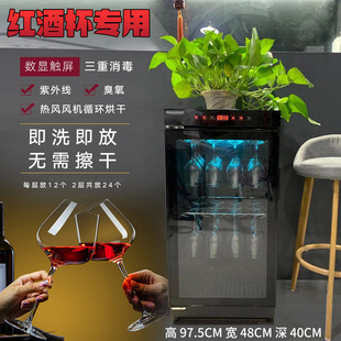 红酒杯消毒柜家用酒杯消毒器酒庄高脚杯子倒挂热风烘干机酒店商用