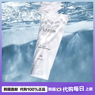 【韩国直邮】LAGOM有机绿茶水洗面奶痘痘肌油皮泡沫洁面k油150ml