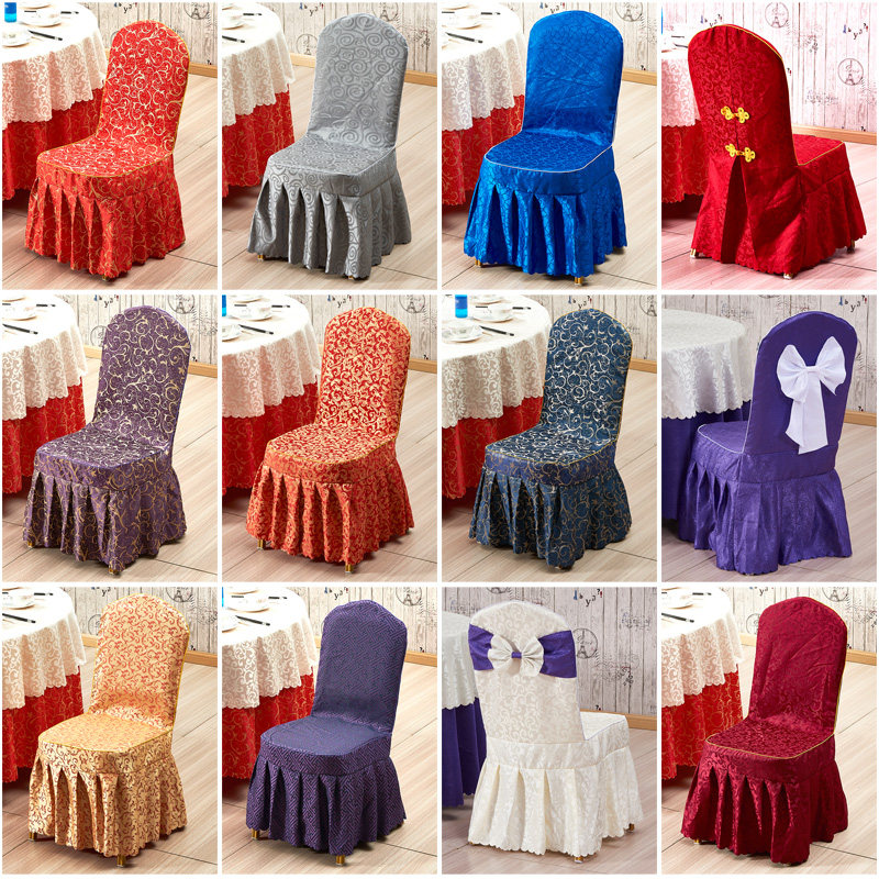 酒店专用椅子套餐厅饭店宴会婚庆会议木头椅子定制连体通用凳子罩