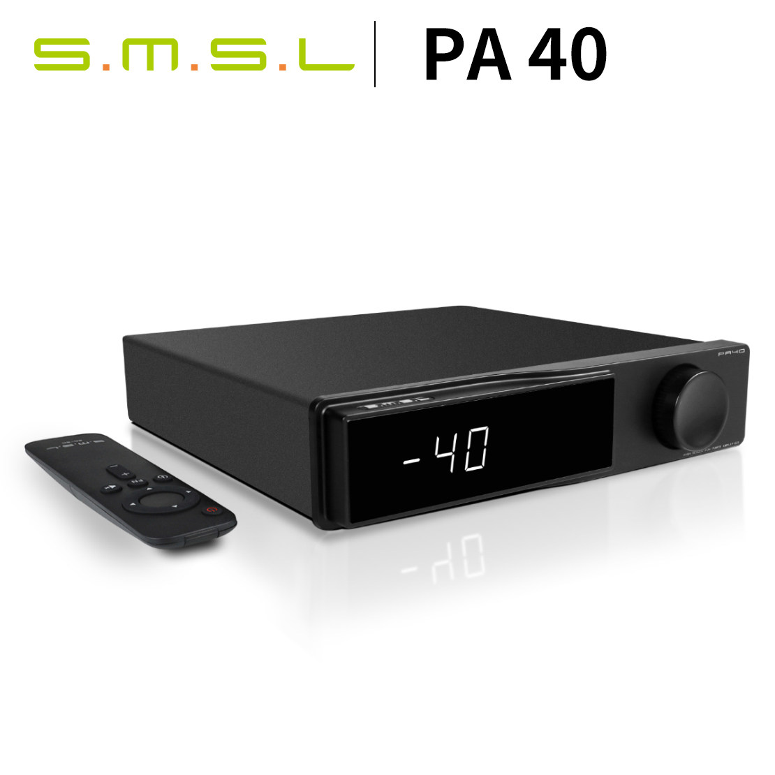 SMSL双木三林PA40音箱功放hifi数字功放机家用大功率后级功放165W