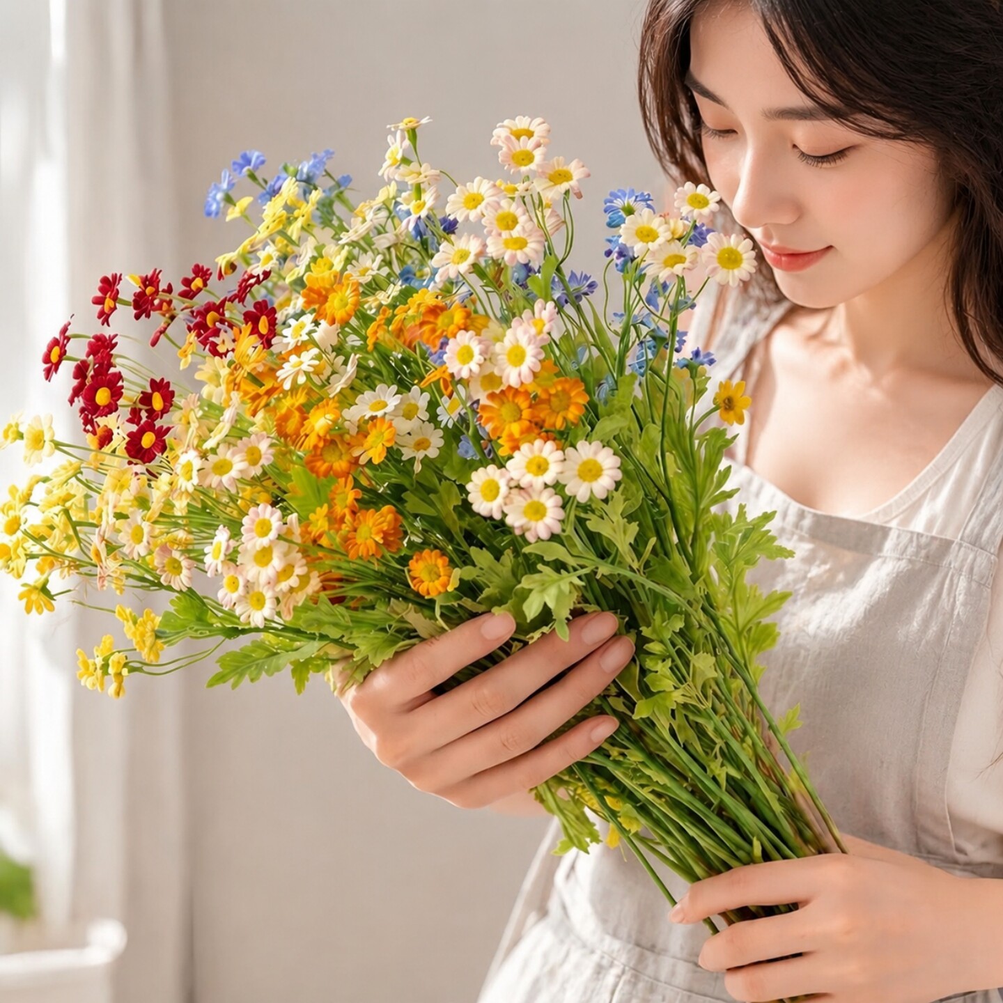ins网红清新小雏菊仿真花