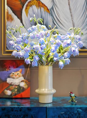 仿真花新款飞燕草婚庆路引花艺干花话术装饰插花绢花仿真飞燕草
