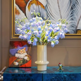 仿真花新款飞燕草婚庆路引花艺干花话术装饰插花绢花仿真飞燕草