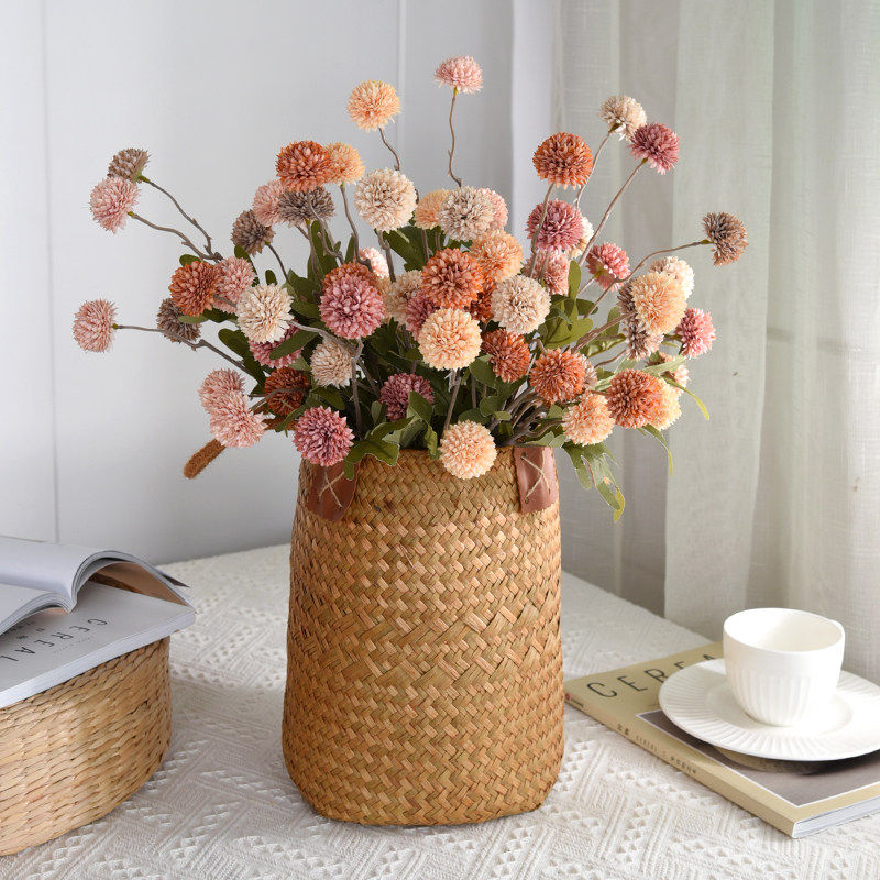 仿真花球菊蒲公英绣球花束假花绢花餐桌客厅室内花艺摆件家居装饰,鲜花速递/花卉仿真/绿植园艺,仿真花,淘宝优惠券,粉丝福利购,淘宝优惠卷