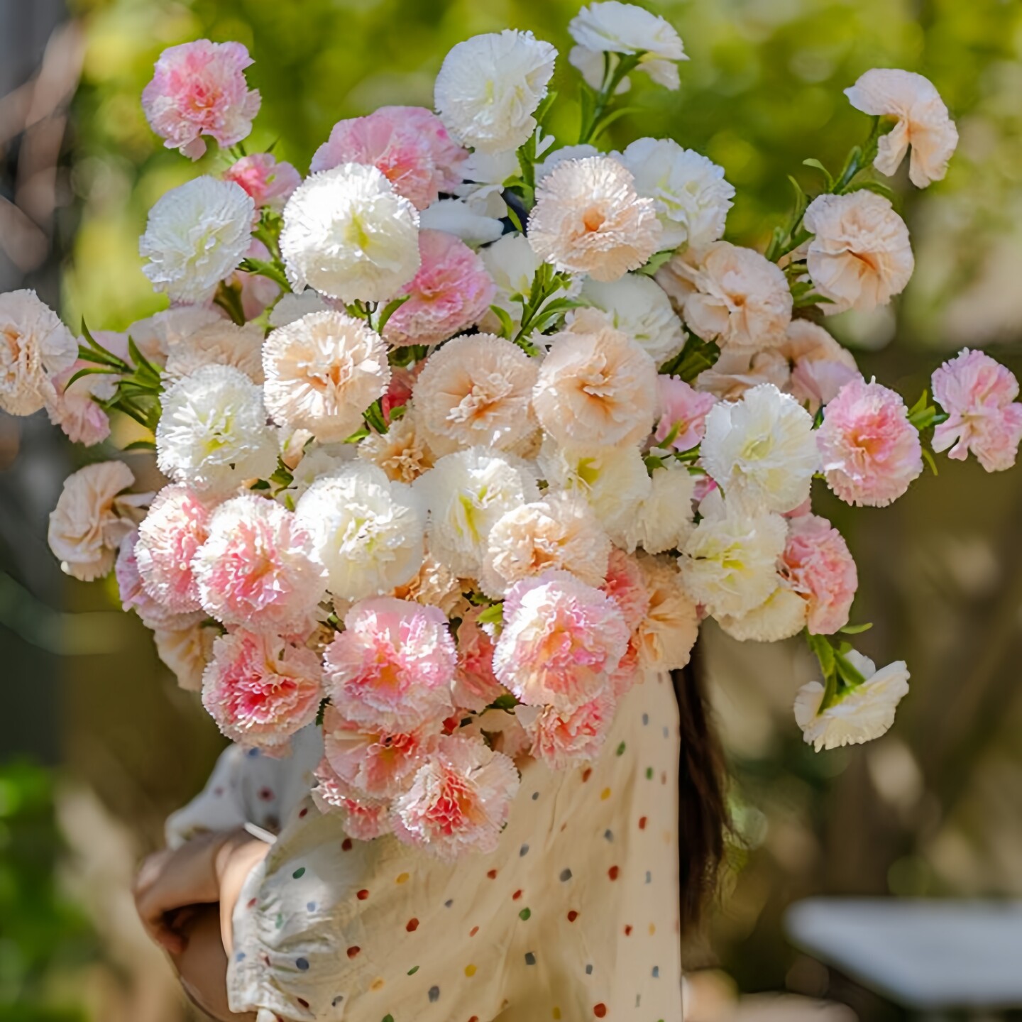 康乃馨仿真花假花干花花束母亲节礼物送妈妈家居客厅装饰花摆件