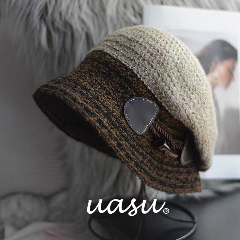 法式茶歇渔夫帽复古优雅贝雷帽