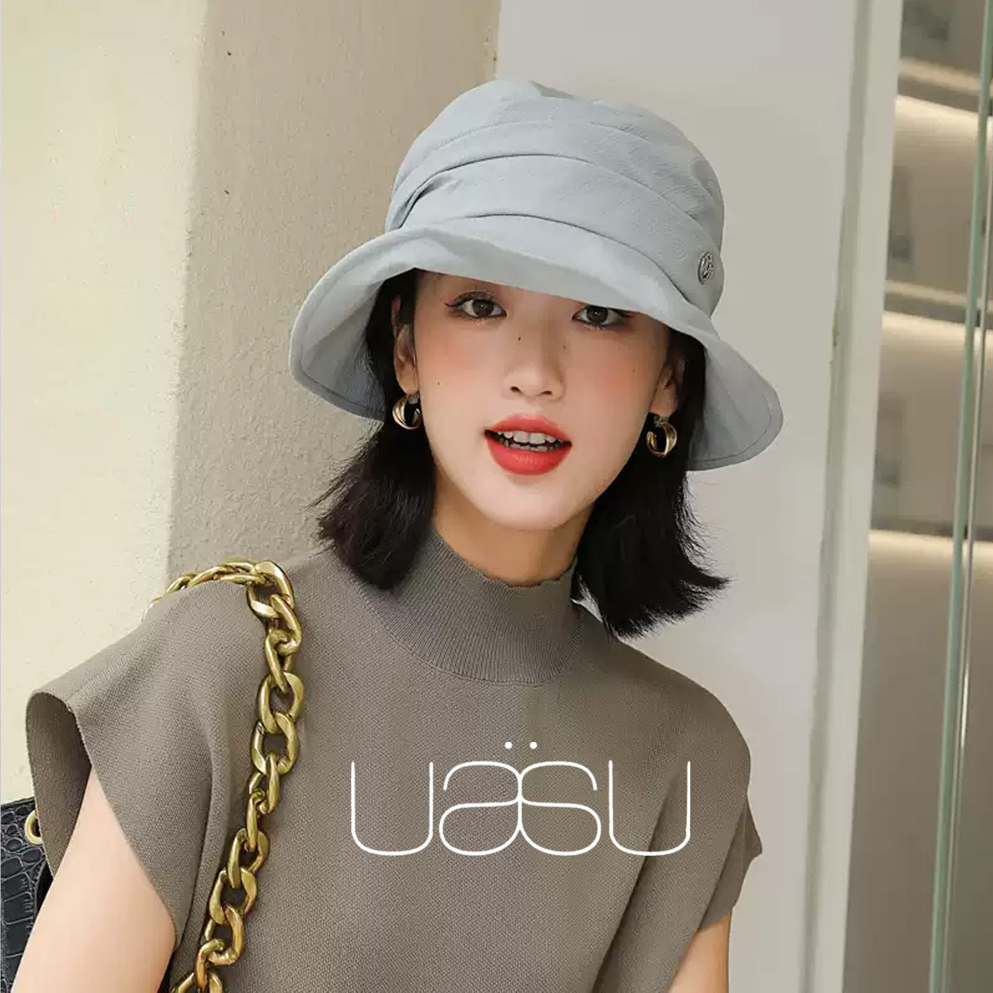 高品质感_UPF300+防晒时尚渔夫帽