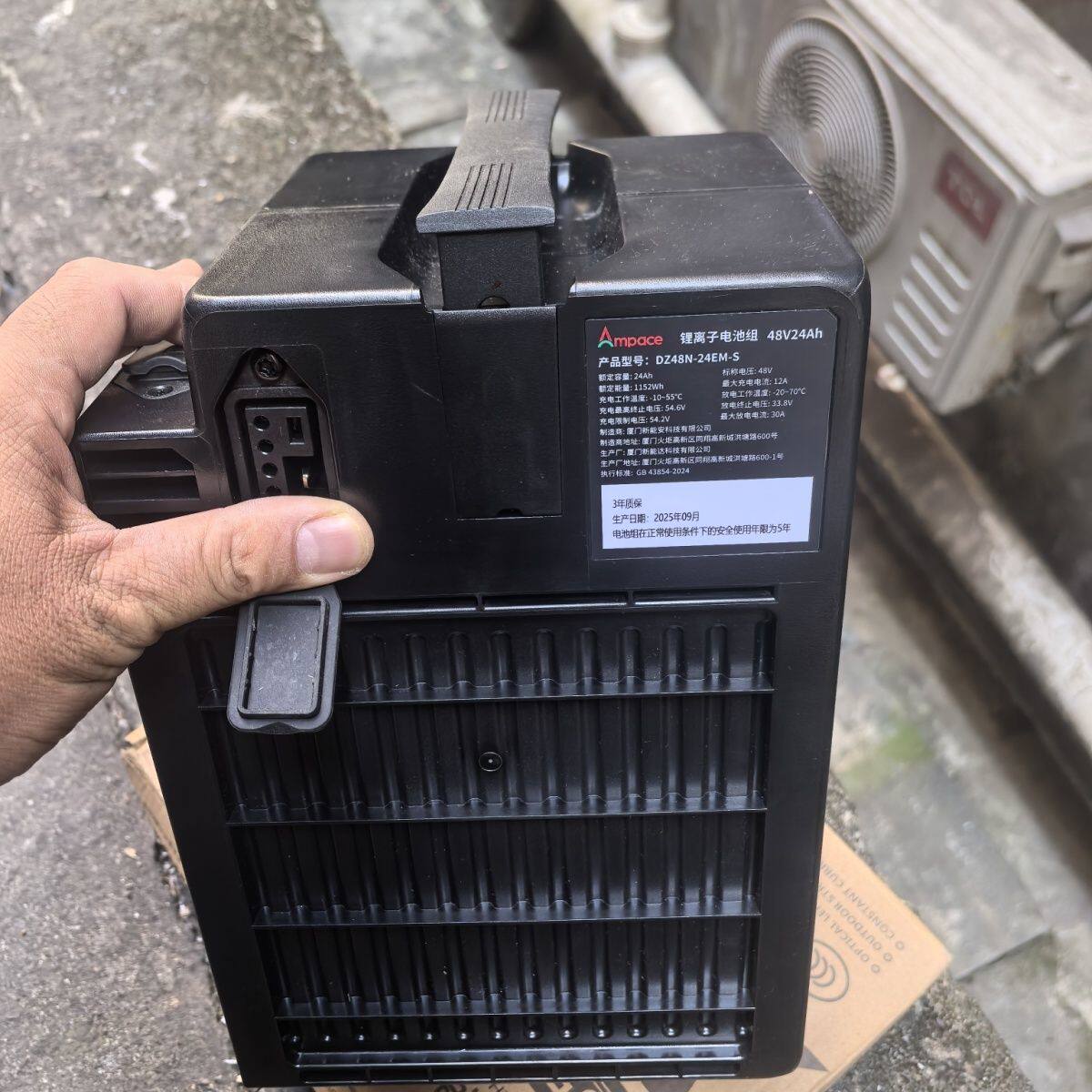 新能安电动车锂电池48V24AH新国标通用防水防摔质保3年