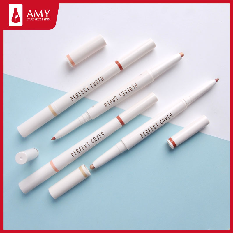 Amy/安美双头两用卧蚕笔眼妆防水不晕染珠光眼影笔初学者自然高光