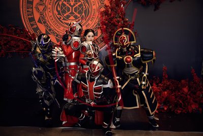 假面骑士wizard巫骑火龙形态均码软甲cos道具皮套