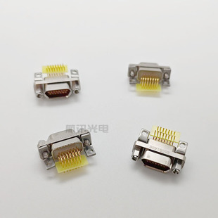 J30J-15ZKW/ZKN矩形连接器弯插直插针15芯公母头J30J-15TJL/ZKP