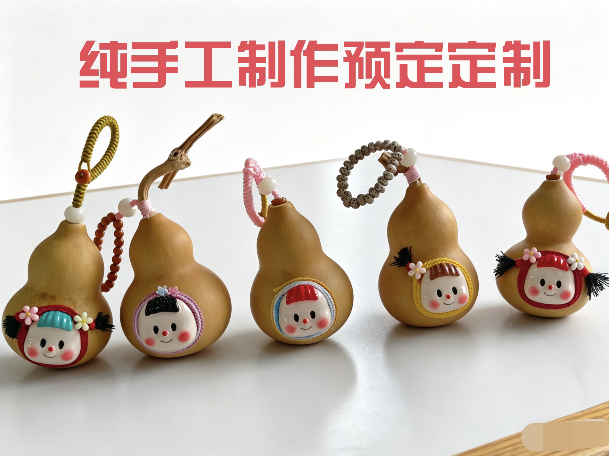 多妹小葫芦文玩闺蜜款可爱娃娃脸手把件包包手机挂绳卡通精美摆件