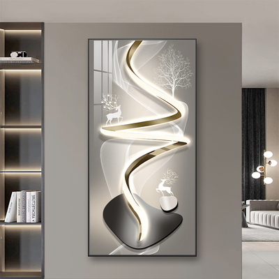 客厅玄关画入户玄关装饰画免打孔