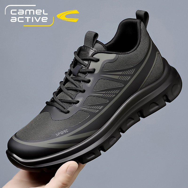 德国骆驼动感男鞋春秋季户外登山徒步运动鞋网面透气男士休闲鞋