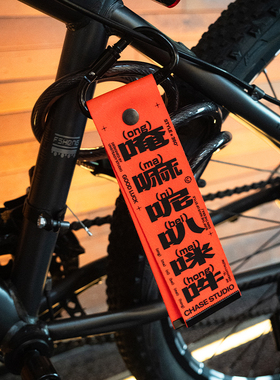 CHASE自行车骑行飘带装饰公路车装备挂件配件防丢标识牌背包挂饰