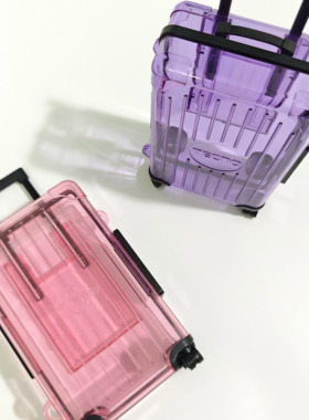 迷你方型行李箱挎包化妆品彩妆收纳盒旅行拉杆箱盒儿童玩具多款