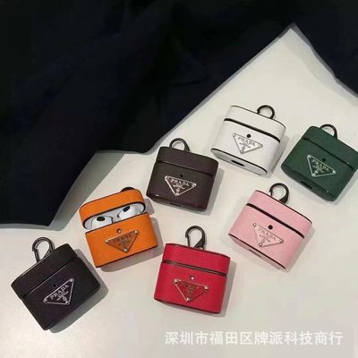 适用潮牌苹果airpods1/2代新3代蓝牙耳机皮套保护套保护壳Pro挂钩