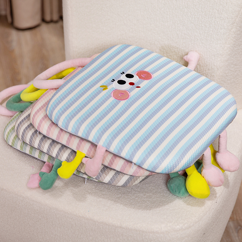 创意可爱卡通冰丝记忆棉坐垫椅子垫办公室学生宿舍圆形汽车座椅垫