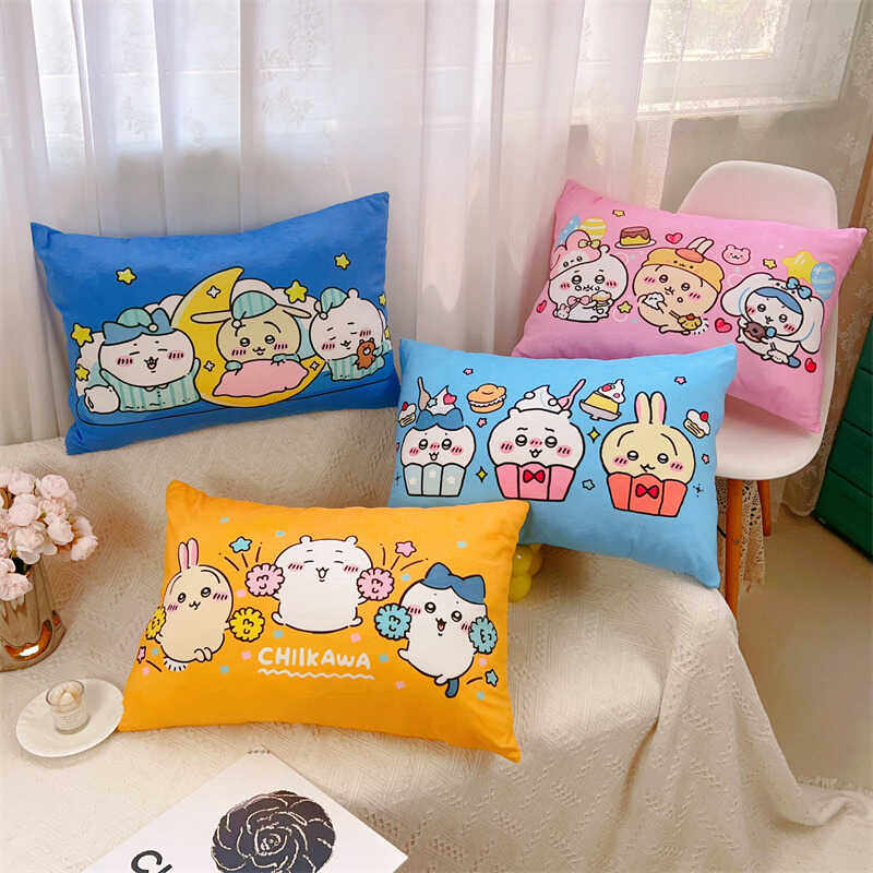 少女心ins简约可爱卡通枕头套单人枕芯套学生宿舍成人枕套