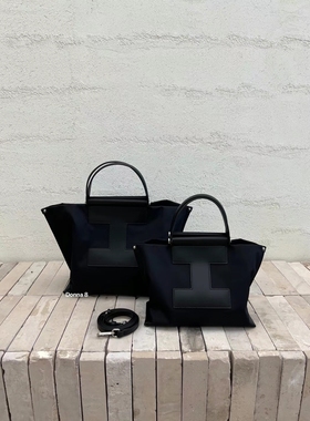 韩国东大门代购cona2023设计师款防泼水尼龙牛皮托特包手提包女