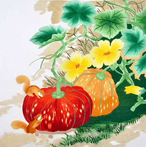 手工刺绣绣花diy装饰画材料包