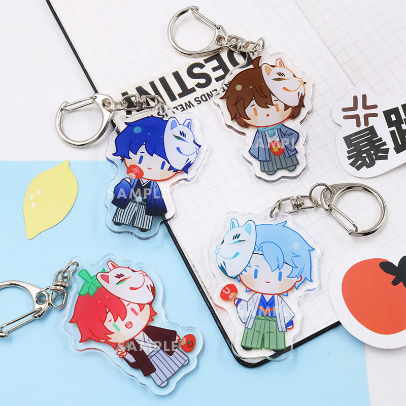 原创同人应援lex阴阳怪气男团钥匙扣cos周边老番茄花少北手机挂件