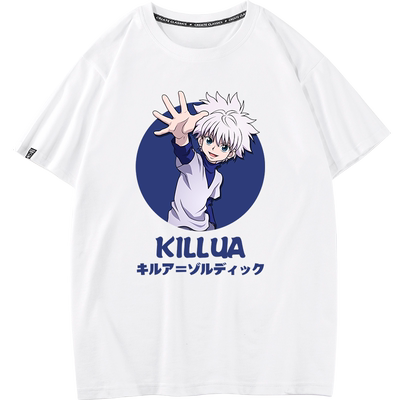 秀洛奇犽周边小杰西索联名衣服富坚义博短袖情侣装全职猎人T恤男