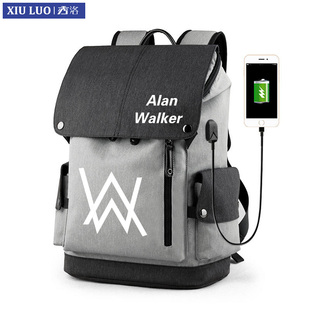 秀洛Alan Walker双肩包艾伦书包faded学生周边双肩背包男沃克