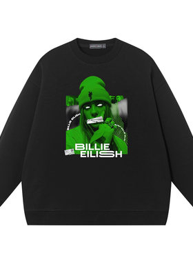 圆领卫衣Billieeilish比莉艾利