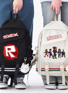 秀洛Roblox书包罗布乐思小学生初中生背包大容量旅行包