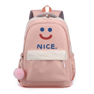 秀洛笑脸包包日系可爱双肩包女大容量情侣时尚 背包百搭学生书包男