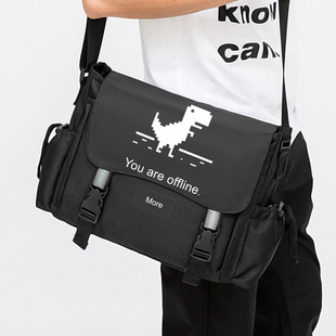 github谷歌IT狂人周边单肩斜挎背大容量旅行邮差包男通勤学生书包