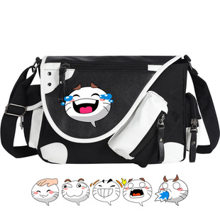 手游决斗场表情包挑衅摸头背包动漫周边火影忍者斜挎包单肩包书包