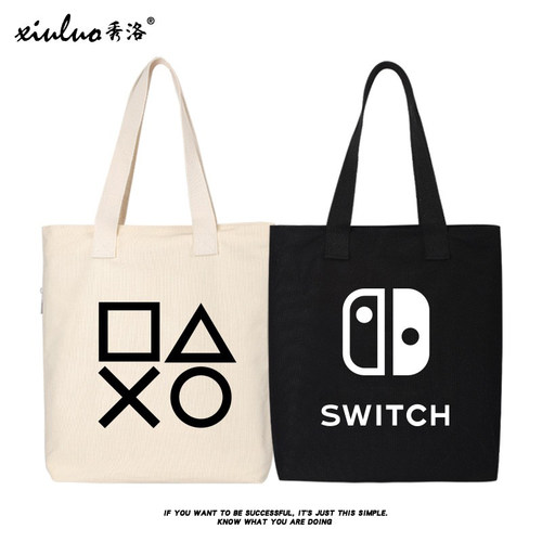 秀洛switch周边电脑包手拎帆布