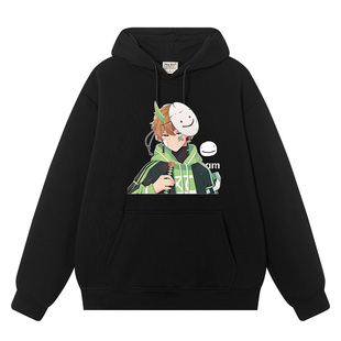 秀洛Dream连帽卫衣男秋季潮流美式高街外套宽松衣服套头我的世界