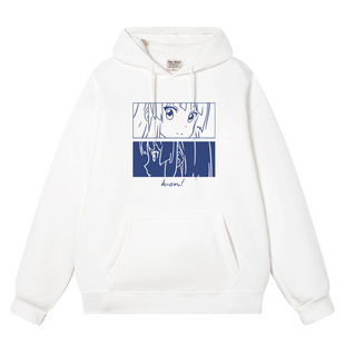 秀洛轻音少女K-ON周边呆唯平泽唯同人卫衣服男女cos服连帽衫宽松