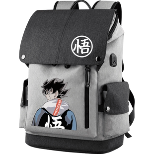 秀洛动漫联名七龙珠z书包男小学生初中生双肩背包孙悟空背包