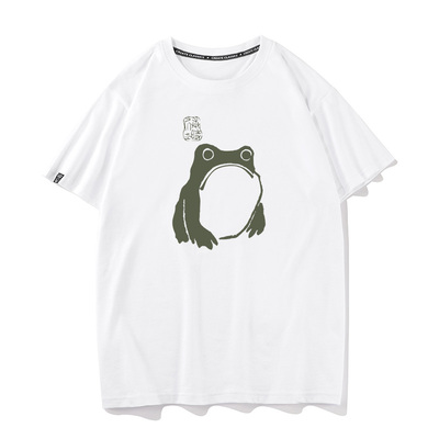 秀洛青蛙Grumpy frog toad情侣装歪子搞笑打底衫半袖夏季短袖T恤