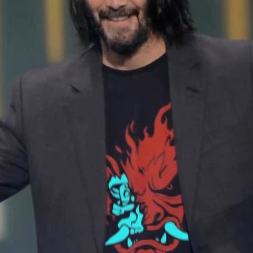 秀洛赛博朋克2077短袖男T恤cos科幻3d游戏周边衣服潮流宽松打底衫