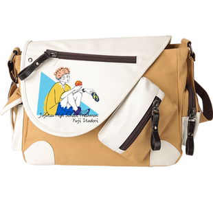 秀洛咒术回战五条悟周边书包虎杖悠仁动漫斜挎包学生帆布包单肩包