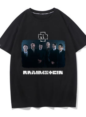 Rammstein德国战车乐队联名短袖