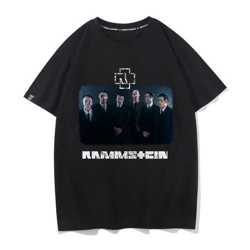 Rammstein德国战车乐队联名短袖