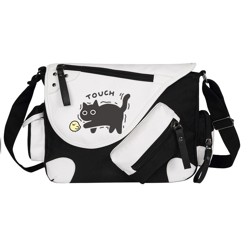 秀洛小黑猫小鸡搞笑猫上班族帆布包单肩斜挎手提包托特背包书包,箱包皮具/热销女包/男包,男士包袋,淘宝优惠券,粉丝福利购,淘宝优惠卷