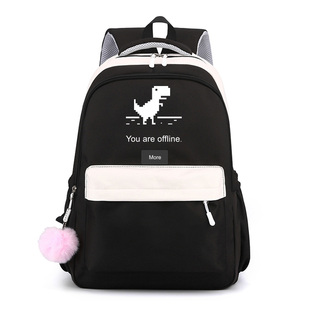 秀洛谷歌IT狂人周边程序员小恐龙休闲双肩背包双肩包大中小学书包